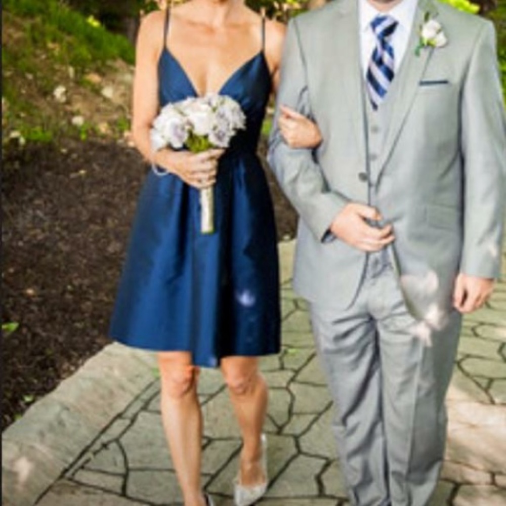 Lula Kate navy blue cocktail dress